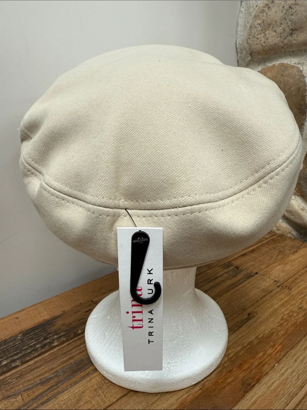 NWT Trina Turk Rope-Trim Baker Boy Cap